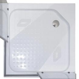 Душевая кабина KO&PO 900х900х1900 профиль чорний, матовое стекло SB-1 C15386: 3