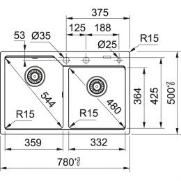 Мойка FRANKE UBG 620-78 черний матовый 114.0701.791: 2