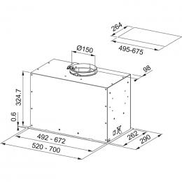 Вытяжка Franke Box Flush EVO FBFE BK MATT A70 305.0665.365: 2