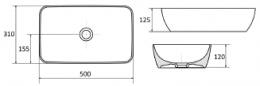 Умывальник RAVAK Zeta Slim GPX2240061: 2