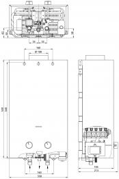 Газовая колонка ZANUSSI GWH 10 Fonte Glass Fregio: 4