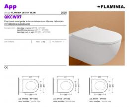 Унитаз подвесной безободковый FLAMINIA APP AP118S/QKCW07: 2