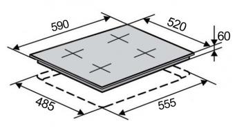 Варочная поверхность индукционная VENTOLUX HI 64 TC FBS SQFZ SL: 3