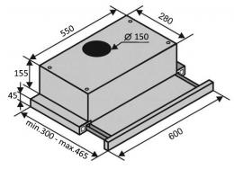 Вытяжка VENTOLUX GARDA 60 BG (900) LED: 4