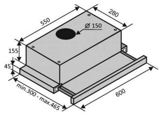 Вытяжка VENTOLUX GARDA 60 IVG (900) LED: 4