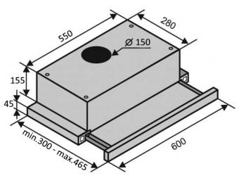 Вытяжка VENTOLUX GARDA 60 WG (900) LED: 4