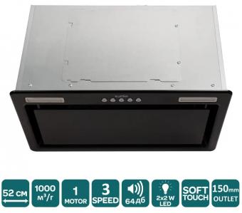 Вытяжка VENTOLUX PUNTO 52 BKG (1000) ST: 2