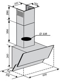 Вытяжка Ventolux RIMINI 60 BK (650) PB SL: 4
