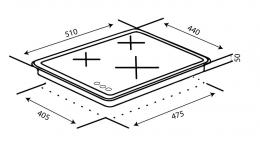 Варочная поверхность газовая VENTOLUX HG430-L3 CEST (BK): 5