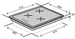 Варочная поверхность газовая VENTOLUX HG430 K7G CEST (BK): 3