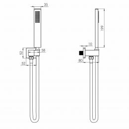 Душевой гарнитур VOLLE CASCADA B65 1586.170301: 2