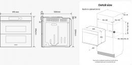 Духовой шкаф электрический Samsung NV7B5745TAS/WT: 6