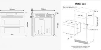 Духовой шкаф электрический Samsung NV7B5745TAS/WT: 6