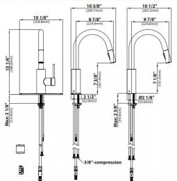 Смеситель для кухни KRAUS KPF-2620SFACB: 3