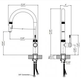 Смеситель для кухни KRAUS KPF-2654MB: 2