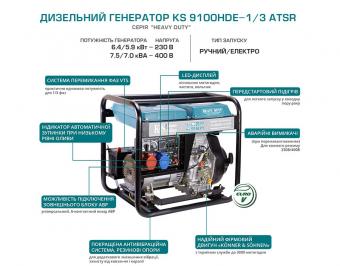 Дизельный генератор Konner&Sohnen KS 9100HDE-1/3 ATSR: 6