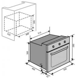 Духовой шкаф электрический VENTOLUX EO60TC-6K BK: 5