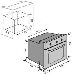 Духовой шкаф электрический VENTOLUX EO60TC-6P FBG: 2