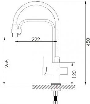 Смеситель для кухни Fabiano FKM 31.11 Alpine White 02 8231.403.0856: 2