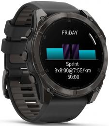 Смарт-часы Garmin Fenix 8 51mm AMOLED Saph CrbnGryTi/Blk Blk/PebbleGryBnd (010-02905-21): 2