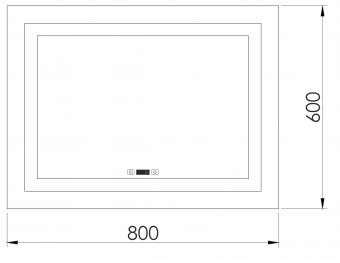 Зеркало со светодиодной подсветкой IMPRESE KARLOV Option 60х80 см m08607600MC: 2