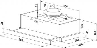 Вытяжка Fabiano SlimLine 60 Black Glass 8107.402.1672: 2