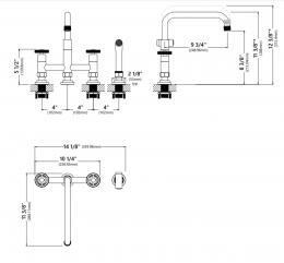 Смеситель для кухни KRAUS Urbix KPF-3125MBGRCC: 3