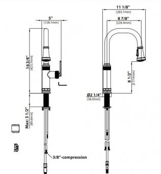 Смеситель для кухни KRAUS Industrial Pull-Down Faucet KPF-4102SFS: 4