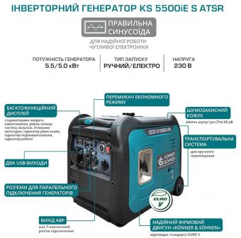 Бензиновый генератор инверторный Konner&Sohnen KS 5500iE S ATSR: 6