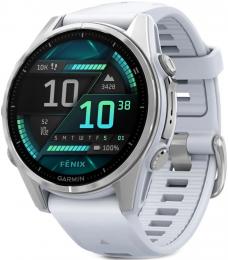 Смарт-часы Garmin Fenix 8 43mm AMOLED Glass BareSS/Whitestone WhitestoneBnd (010-02903-00): 1