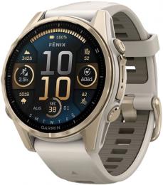 Смарт-часы Garmin Fenix 8 43mm AMOLED Saph SftGldSS/FgGry FogGry/DkSndbnd (010-02903-11): 1