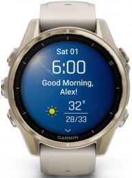 Смарт-часы Garmin Fenix 8 43mm AMOLED Saph SftGldSS/FgGry FogGry/DkSndbnd (010-02903-11): 3