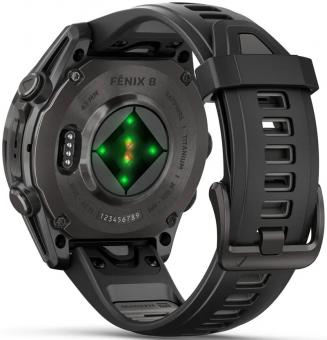 Смарт-часы Garmin Fenix 8 43mm AMOLED Saph CrbnGry Ti/Blk Blk/PebblGryBnd (010-02903-21): 4