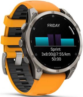 Смарт-часы Garmin Fenix 8 47mm AMOLED Saph Ti/Bare/Grpht SparkOrg/GrphtBd (010-02904-11): 2