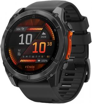 Смарт-часы Garmin Fenix 8 51mm AMOLED Glass/SS SlateGray Steel/Black BlkBnd (010-02905-00): 1