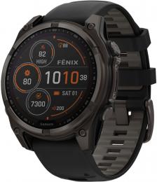 Смарт-часы Garmin Fenix 8 47mm Saph Solar CrbnGry Ti/Blk Blk/PblGryBnd (010-02906-11): 1