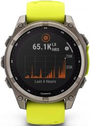 Смарт-часы Garmin Fenix 8 47mm Saph Solar BareTi/Graphite AmpYe/GrphBnd (010-02906-21): 3