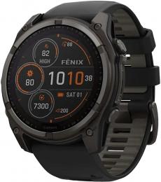 Смарт-часы Garmin Fenix 8 51mm Saph Solar CrbnGry Ti/Blk Blk/PblGryBnd (010-02907-11): 1