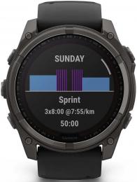 Смарт-часы Garmin Fenix 8 51mm Saph Solar CrbnGry Ti/Blk Blk/PblGryBnd (010-02907-11): 3