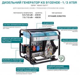 Дизельный генератор Konner&Sohnen KS 9102HDE 1/3 ATSR: 5