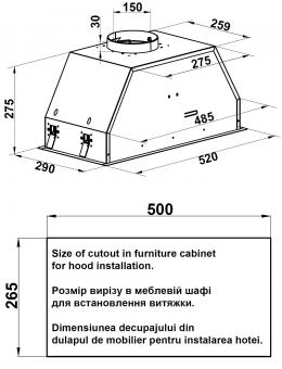 Вытяжка кухонная Fabiano Sensei 52 Silent White 8104.402.1682: 3