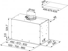 Вытяжка Franke Box Flush FBFP BK MATT A52 KL 305.0665.391: 2