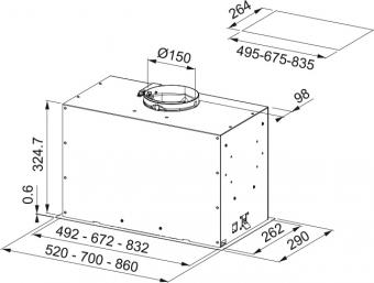 Вытяжка Franke Box Flush FBFP BK MATT A52 KL 305.0665.391: 2