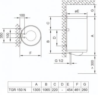 Водонагреватель Tiki Prime M 150V9 (700174): 2