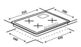 Варочная поверхность комбинированная VENTOLUX HG631-A3MC CEST (AN): 2