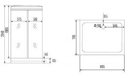 Гидромассажный бокс KO&PO 1200х800х2150 715 G (R) С15037: 4