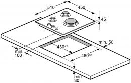 Варочная поверхность газовая Fabiano FHG 8453 VGH Black Glass 8111.406.1484: 4