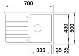Мойка BLANCO LEGRA 45 S черный 526083: 2