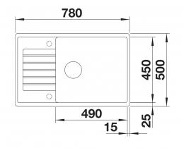 Мойка BLANCO ZIA XL 6S Compact вулканический серый 527397: 3