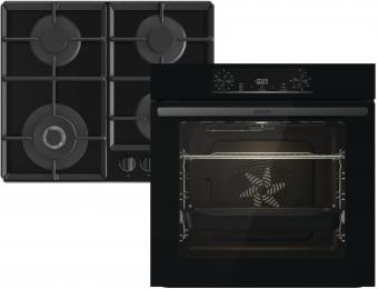 Комплект Духовой шкаф Gorenje BO6735E05B+Варочная поверхность газовая Gorenje GTW641EB: 1